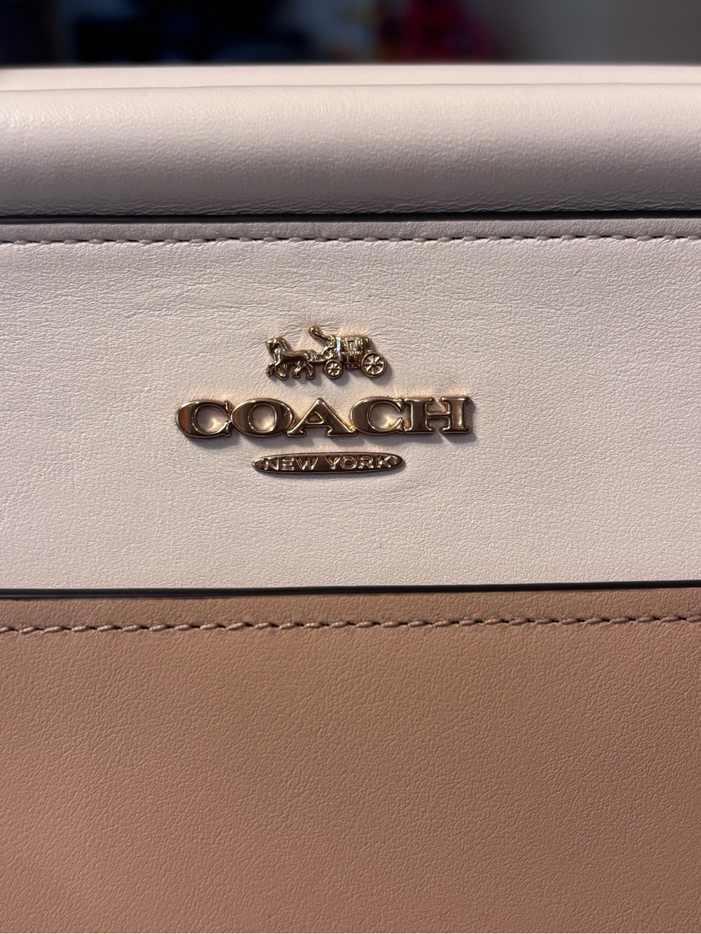 NWT Coach Colorblock Grace Bag 66993 Gold Beechwood Multi Leather Crossbody Bag - Picture 7 of 11